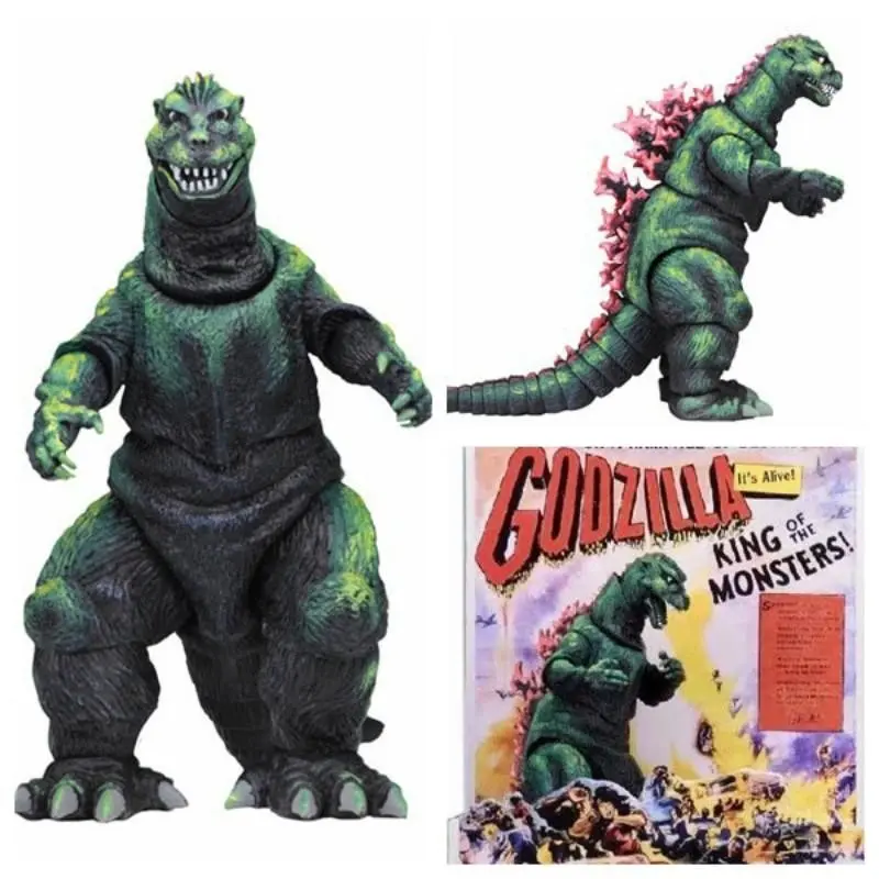 Neca 1956 Movie Poster Version Godzilla Collectible Model, Handheld Figure Ornament, Perfect for Parties, Holidays, Halloween Gifts