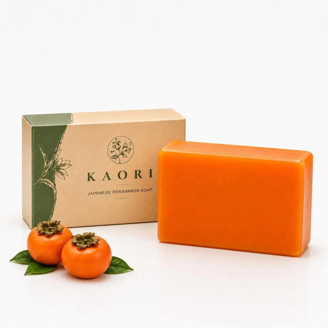 Original Flavor Persimmon Soap, Removes Stubborn Odors Ineffective with Regular Soaps, Effective Cleansing Bar for Daily Use