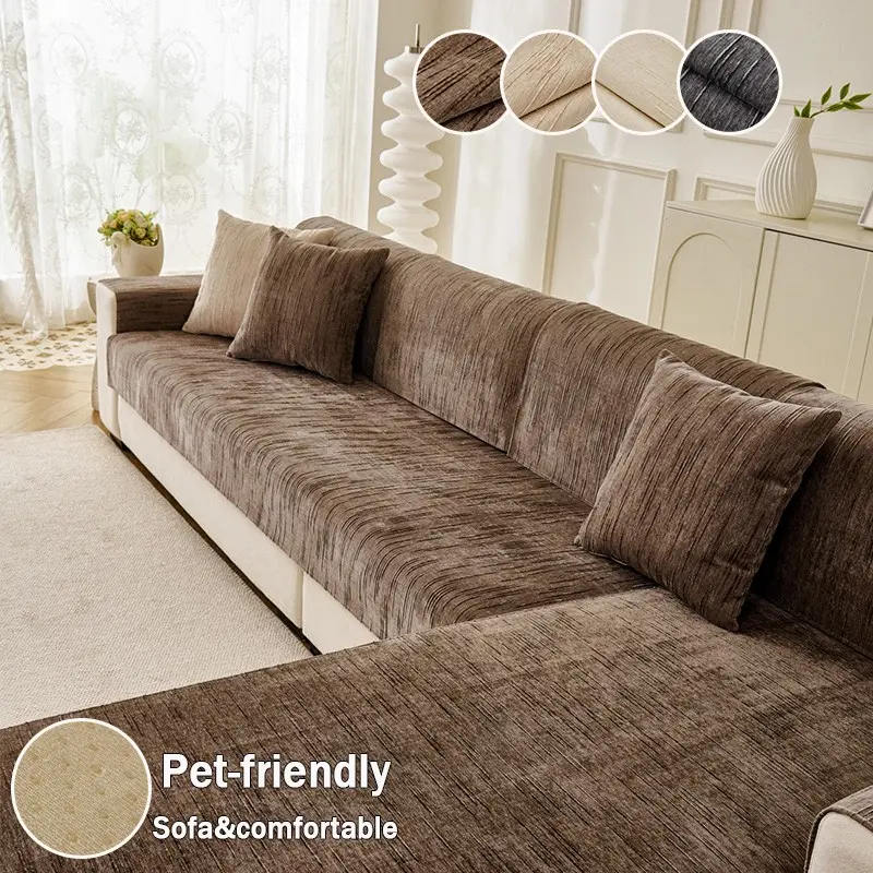 Waterproof Sofa Cover, Non-Slip Modern Style, Protects Furniture From Pets, Suitable for Bedroom, Office, Living Room, L-Shape, 1/2/3/4 Seater, Washable Sofa Covers