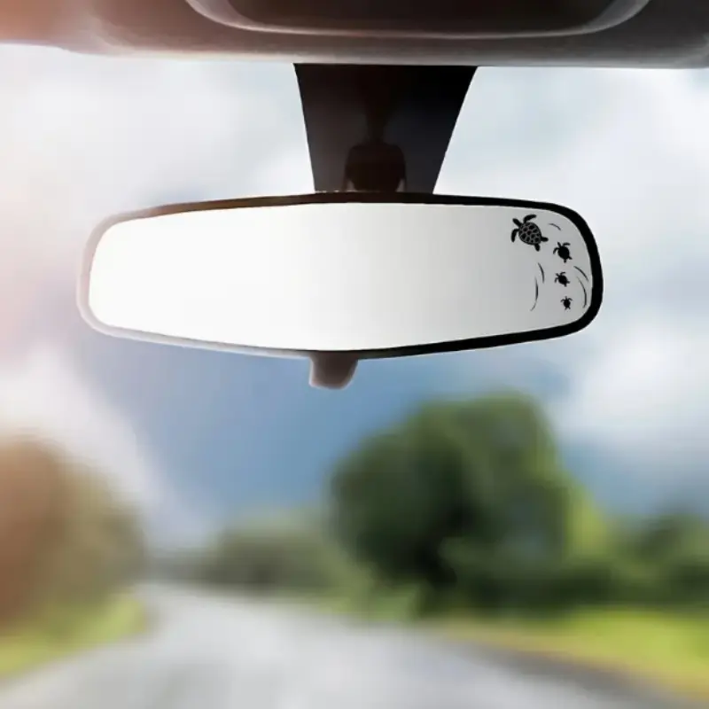 Cute Turtle Rearview Mirror Sticker, Adorable Sea Turtle Design, Perfect for Cars and Motorcycles, Fun and Stylish Accessory