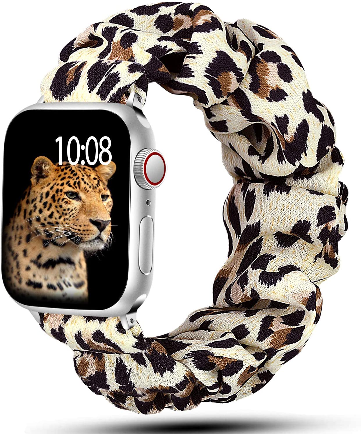Scrunchie Strap for Apple watch band 10 42mm 46mm 40mm 41mm 45 44 38 Elastic Nylon bracelet iwatch series 11 5 6 7 8 9 SE ultra2