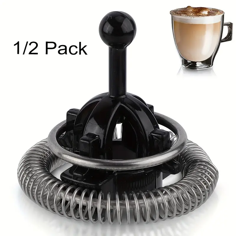 1/2 Pack Coffee Whisk Frother, Milk Frother Replacement, Multifunctional Coffee Machine Aerator, Replacement Parts for Coffee, Milk, Latte, Cappuccino, Coffee Accessories