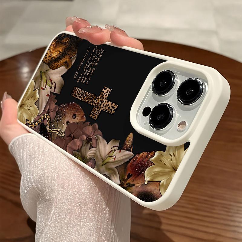 Leopard cross Pattern Premium Magnetic Phone Case for iPhone11/12/13/14/15/16/17 promax Air y2k cased MagSafe Ready, Anti-Fall Design |     Perfect for Everyday Use Cellphone Screen Protector Cover