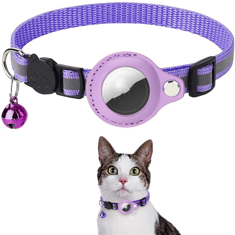 Waterproof Reflective Airtag Collar Holder – Nylon Protective Case for Cats, Dogs, Puppies & Kittens
