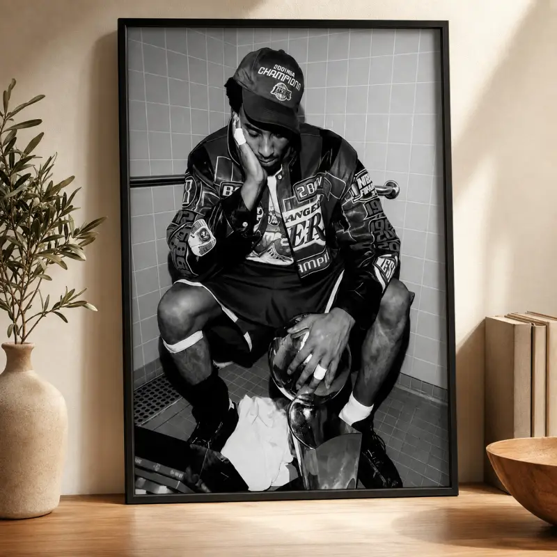 Kobe Bryant Poster, Kobe Bryant Wall Art, Basketball Legend Decor, Funky Sports Room Decor, Bedroom Wall Art, Basketball Bedroom Decor, Sports Fan Gift, Los Angeles Basketball Inspired Decor, NBA Fans
