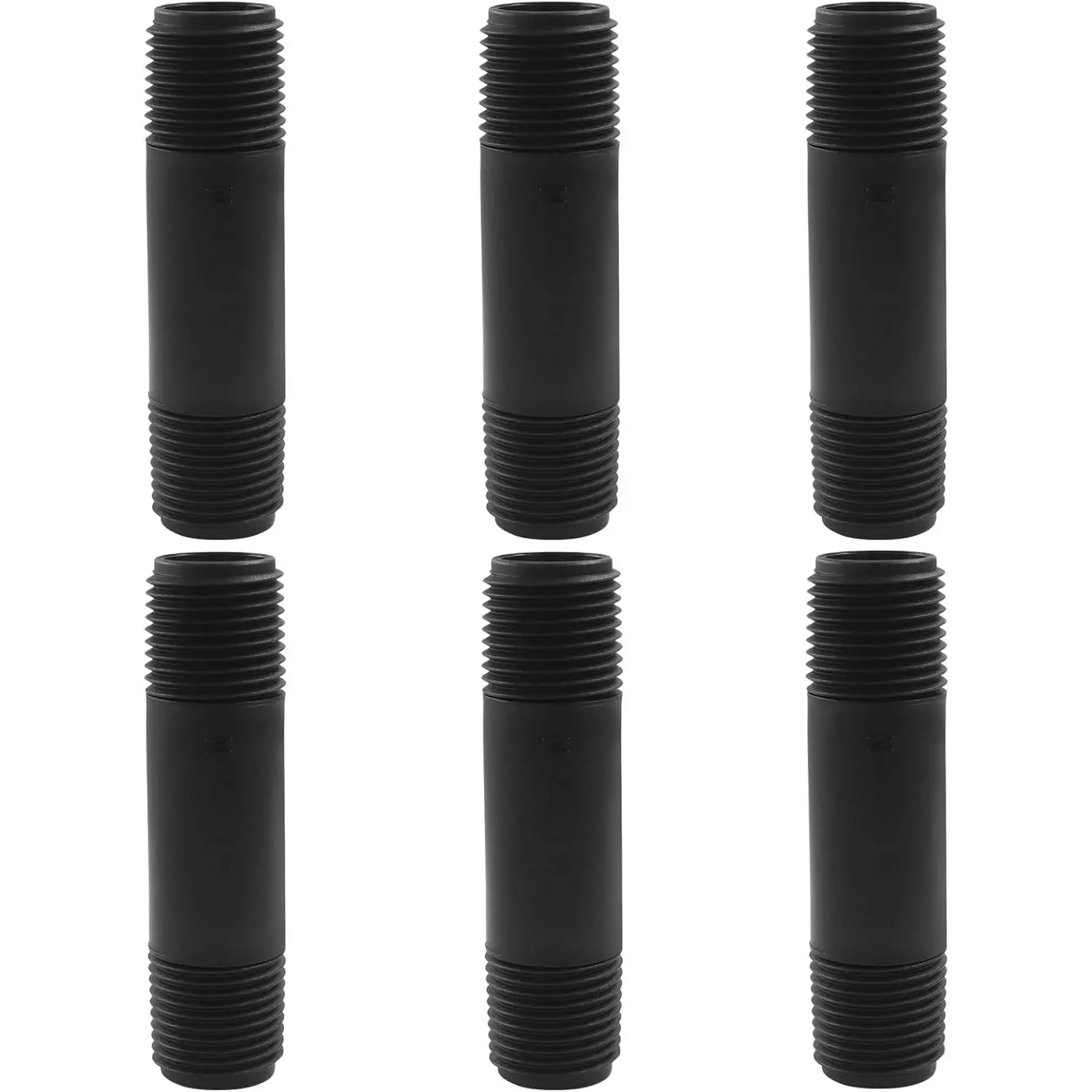 6 count Sprinkler  Pipe Riser, 1/2 Inch MPT, 3 Inch | PVC Double Male Thread Extension, Raised Pipe, Automatic Irrigation Connector, For Lawn Irrigation System