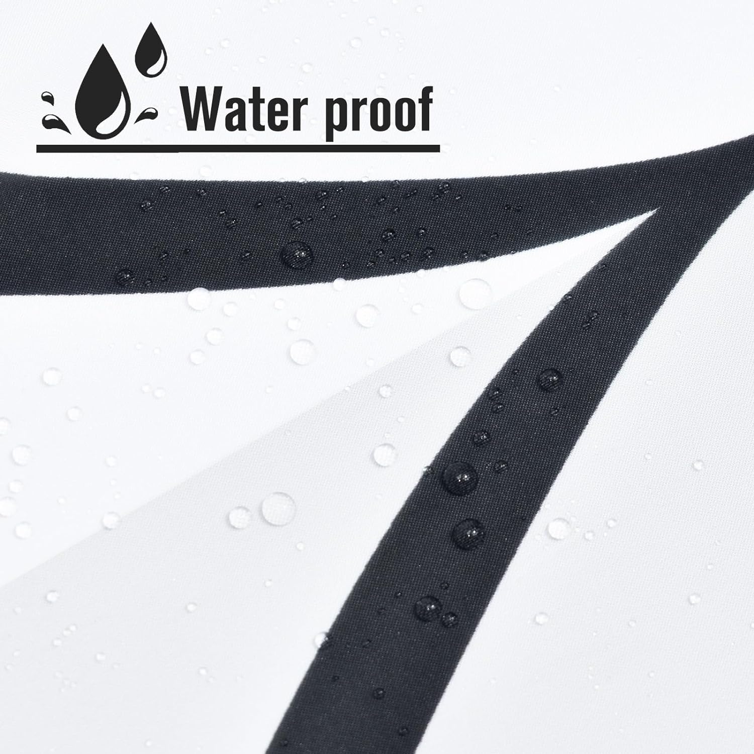 Double Layer Waterproof Shower Curtain, 1 Count Modern Geometric Pattern Bathroom Curtain with Removable Inner Lining, Shower Curtain Liner, Bathroom Decor Supplies, Home Goods