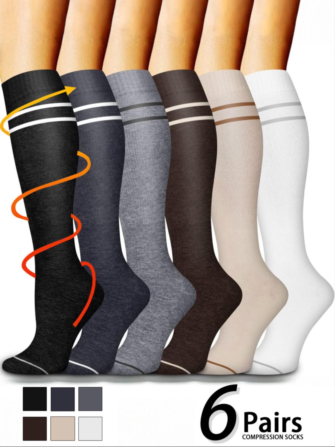 Unisex's Compression Socks, Sports Socks for Running, Nurses, Pregnant Women, Sports Socks for Improving Blood Circulation, Breathable Compression Socks