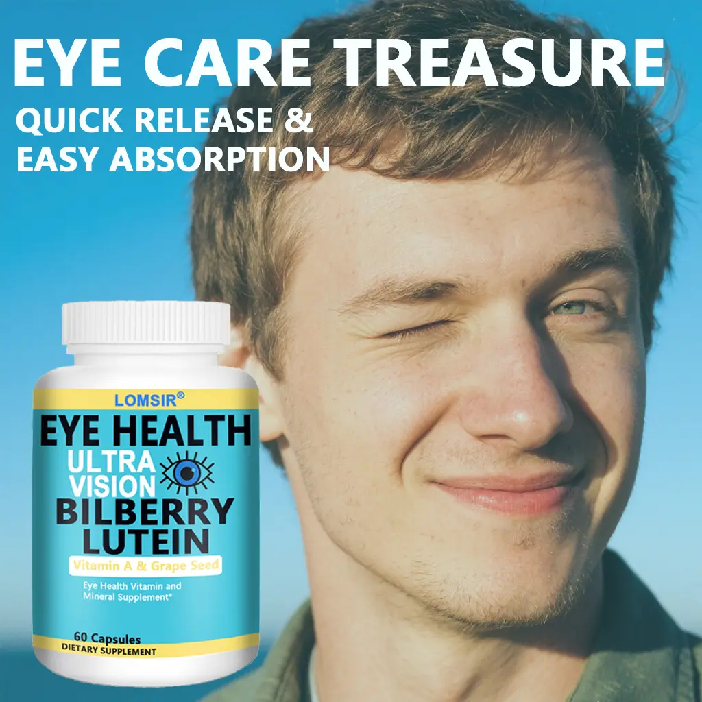 20mg Lutein Supplement, Contains Zinc, Vitamin A - Eye Health Vitamin - Supports Vision Health - 60 Capsules