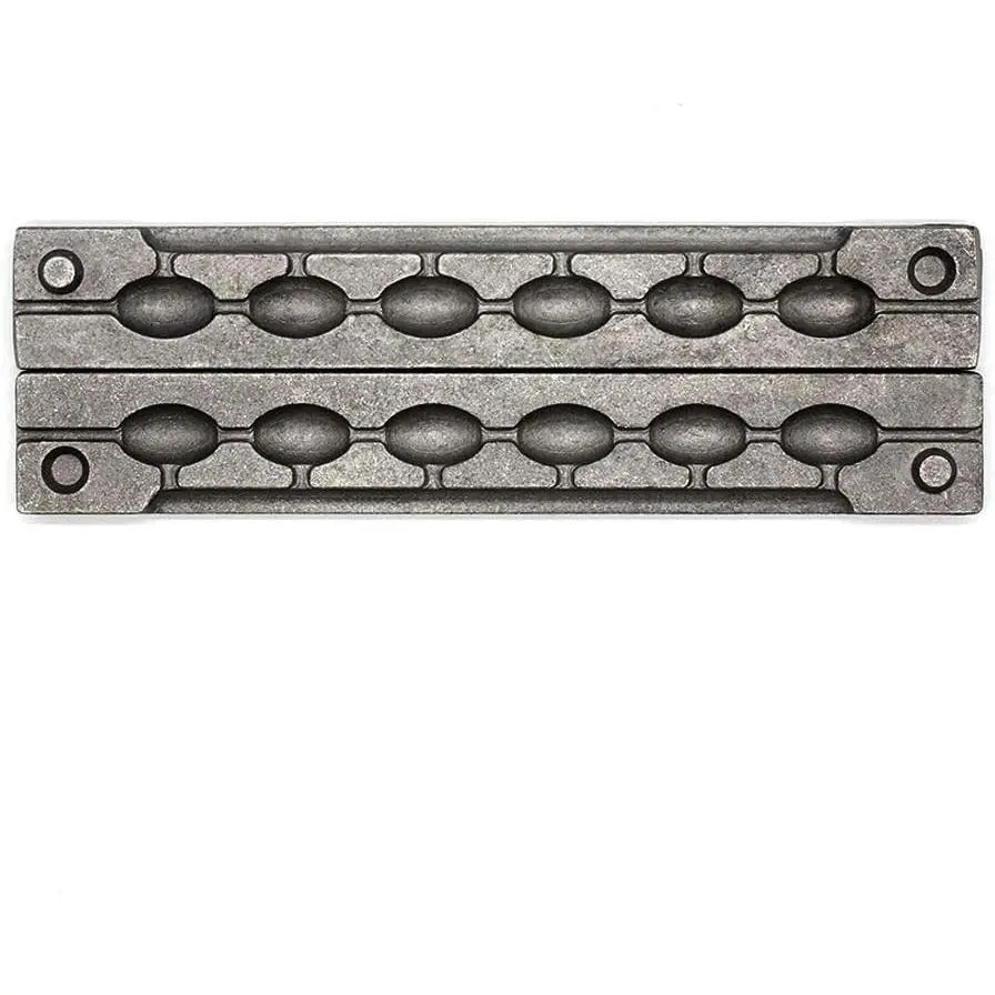 Bean Sinker Mold with 6 Cavities and 1/2-Ounce, Without Handle