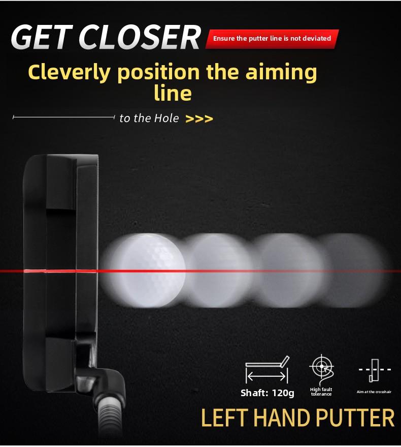 Men's Left-Handed Golf Putter - 950 Steel Shaft, Stainless Steel Putter Head