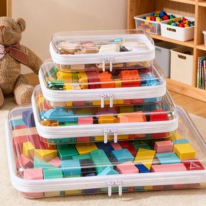 clear zipper storage box, 3 counts portable waterproof cosmetic bag with zipper, travel organizer, accessories box, cosmetic bag, toy storage bins