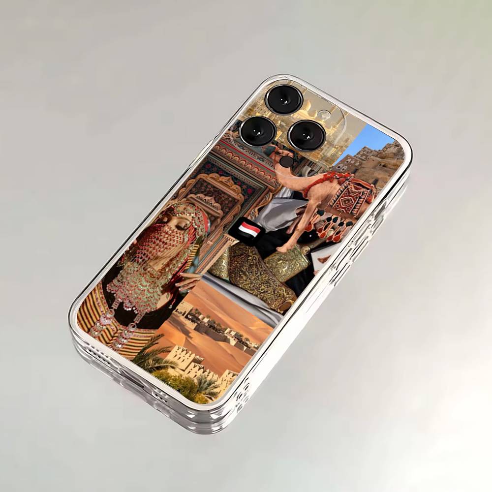 Yemen National Emblem Flag Passport Phone Case For iPhone 17,16,15,14,13,12,11 Plus,Pro,Max,XR,XS,Plus,E,SE4,Mini Transparent Cover