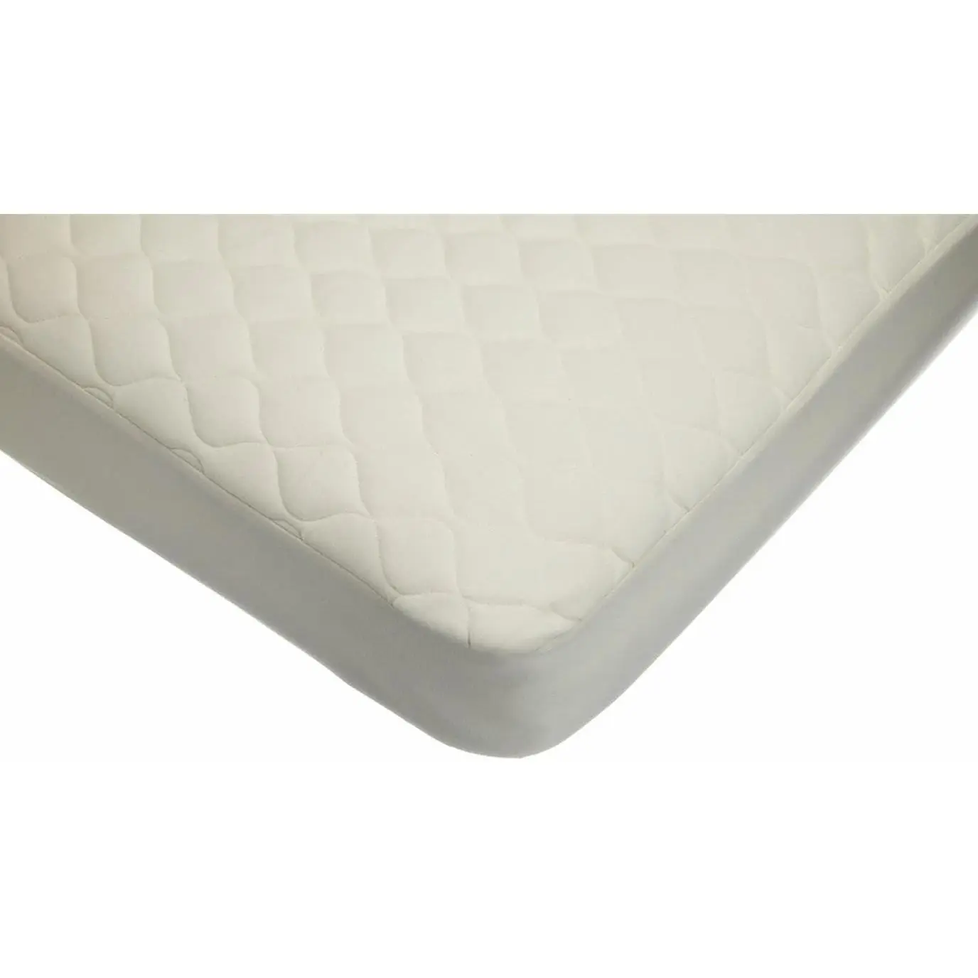 Waterproof Quilted Fitted Crib and Toddler Mattress Protector Pad Cover, Made with Organic Cotton Top Layer, 52" x 28"
