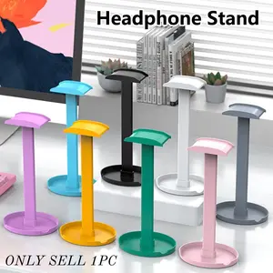 Universal Curved Headset Stand Multifunctional Headphone Holder With Storage Tray For AirPods Series Beats Bose Sony All Gaming Over Ear Headphones Desktop Accessory