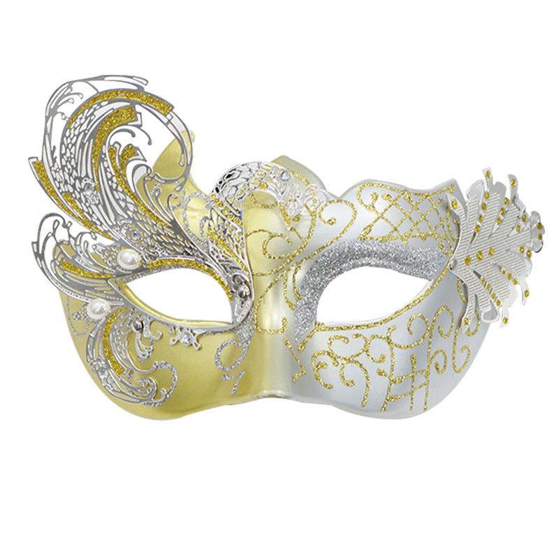 Women’s Rhinestone Venetian Half Face , Luxury Masquerade Eye  for Carnival, Party & Club Night domino