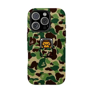 bape Camo Street-Style Film-Look Phone Case Compatible with iPhone 17/16/15/14/13/12 – Slim, Smooth, Scratch-Resistant, and Durable Protective Case