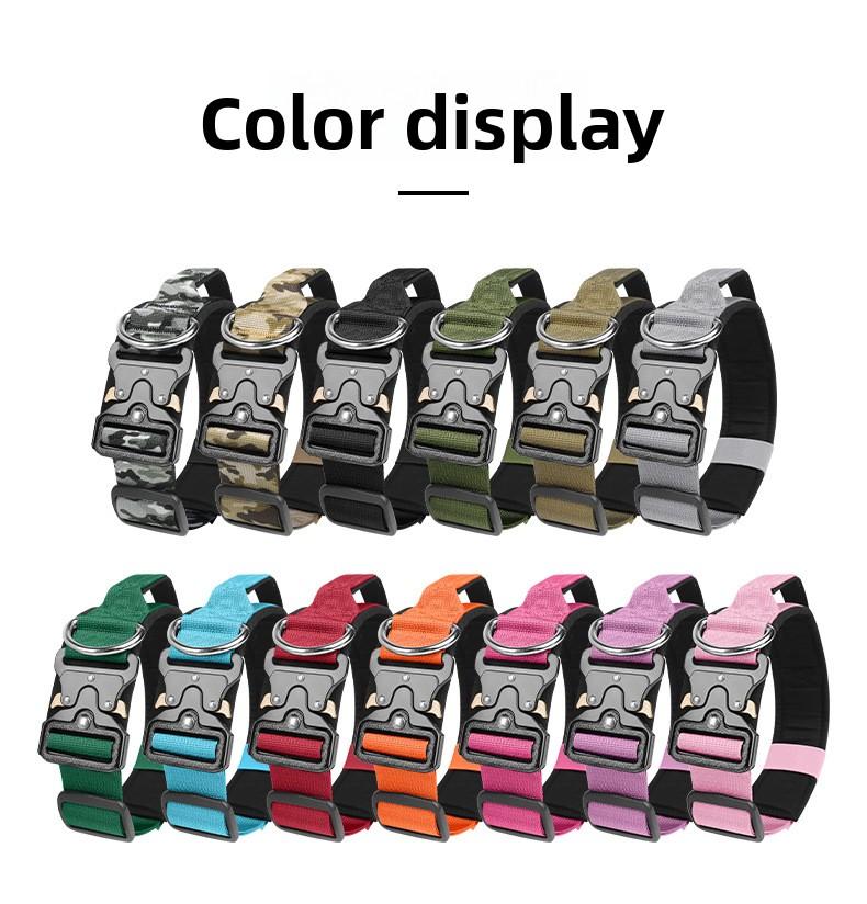 Premium Heavy-Duty Nylon Dog Collar - Extra Wide, Padded, with Stainless Steel Buckle Adjustable Pet Collar, Durable Dog Collar for Medium Large Dogs Cats for Outings, Dog Supplies, Pets Supplies, Christmas Gift