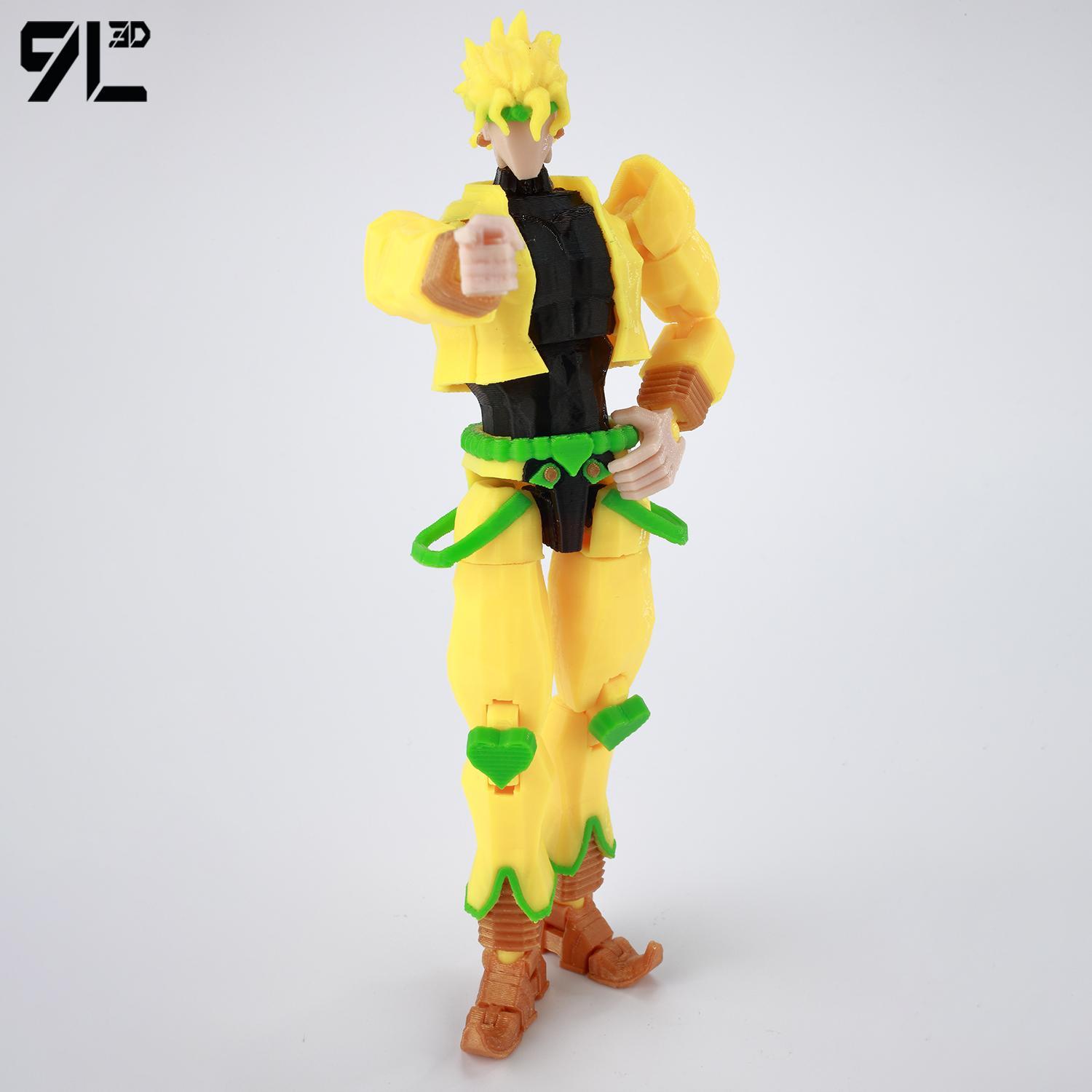 ​9L3D Lucky13 JoJo's Jotaro Kujo Action Figure Dummy13 with Star Platinum T13 Multi-Jointed 3D Printed Collectible Toys Titan13