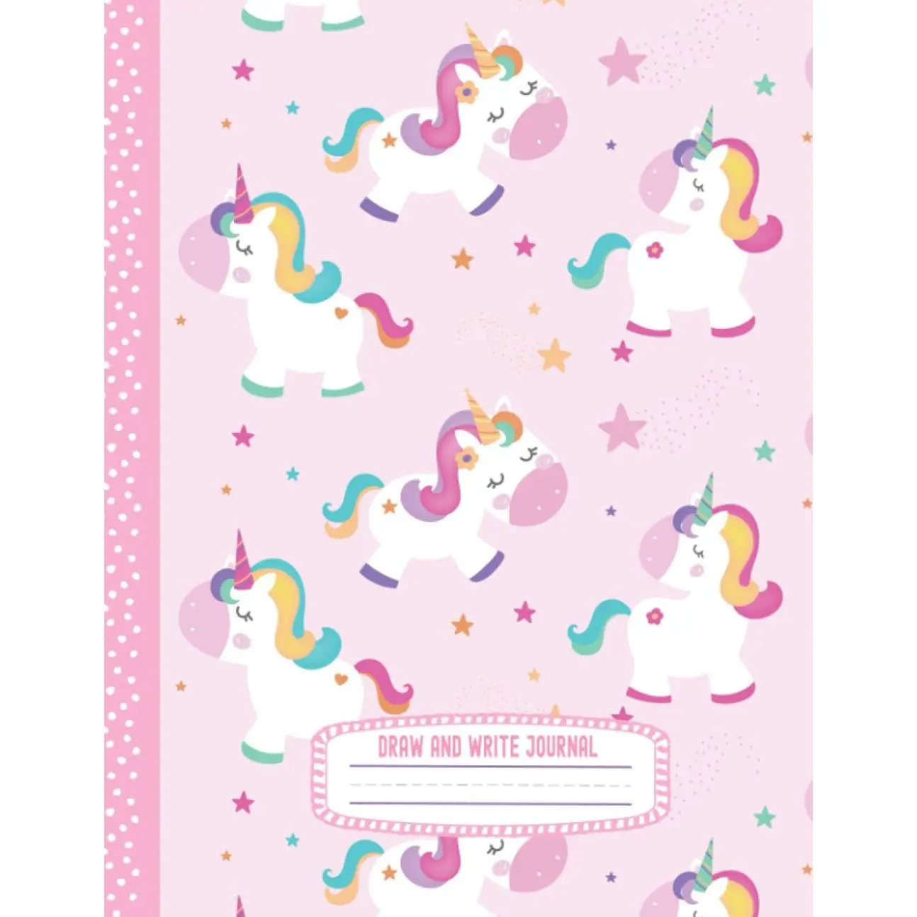Draw and Write Journal: Grades K-2: Primary Composition Notebook, Top Half For Drawing, Bottom Half Lined For Writing Practice (Solid Primary Lines + ... Lines), 0.5 Inch Ruled, 8.5X11 Inch Page - Paperback