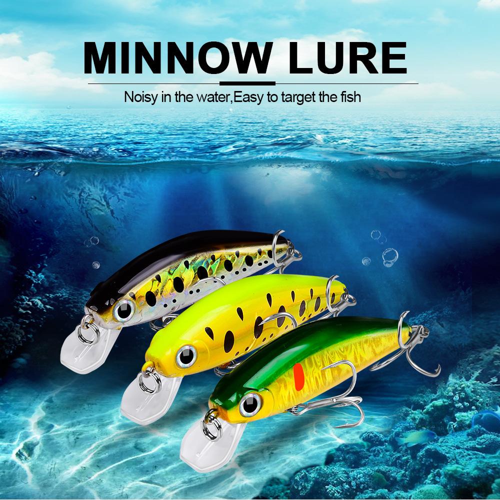 Minnow Sinking Fishing Lure 8cm 11g & 4.5cm 3g Hard Plastic Bionic Lures DW457 DW48 Long Cast Bass Trout Freshwater Fishing Tackle