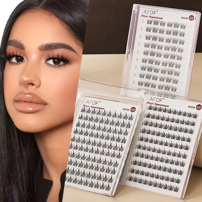 6 Shapes Reusable False Eyelashes, No Glue, Quick Stick in 3 Seconds, Natural Look, Beginner Friendly, Phthalate Free, Gel Form