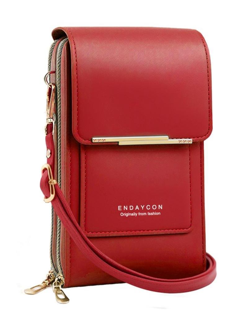 2026 Trendy Minimalist Elegant Women's Touchscreen Crossbody Phone Wallet - Multi-Card Slots & Coin Pouch | Adjustable Strap Water-Resistant | Shopping/Travel Multiple Colors Must-Have