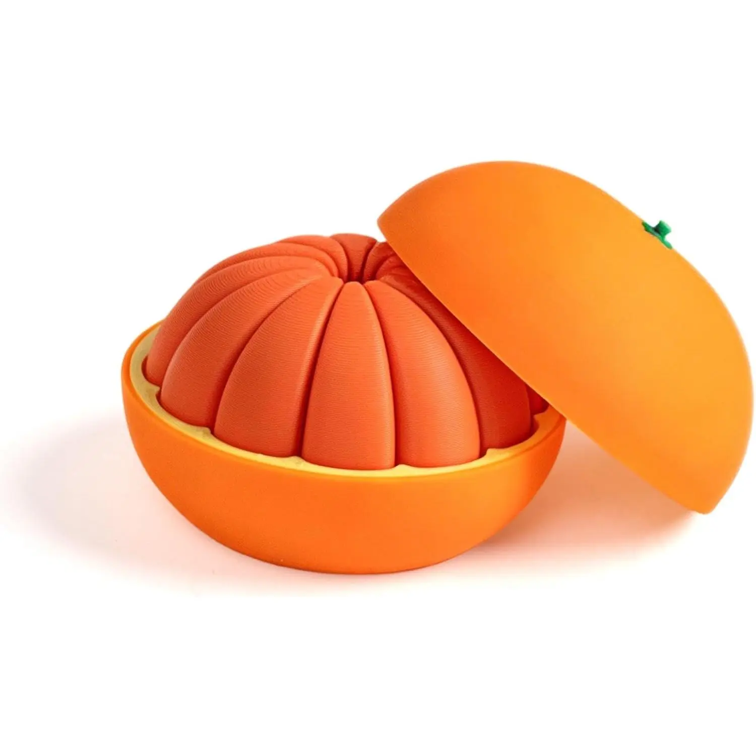 3D Printed Realistic Orange Desk Ornament, Aesthetic Dual Purpose Table Decor, Adult Stress Relief Fidget Figurine, Cute Office Desktop Statue, Viral TikTok Anxiety Relief Decor Gift For Coworkers