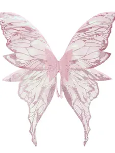 Shimmering Butterfly Wings for Women, Gold Fairy Wings, Carnival Costume Accessory, Halloween Christmas Party Props, No Battery Needed