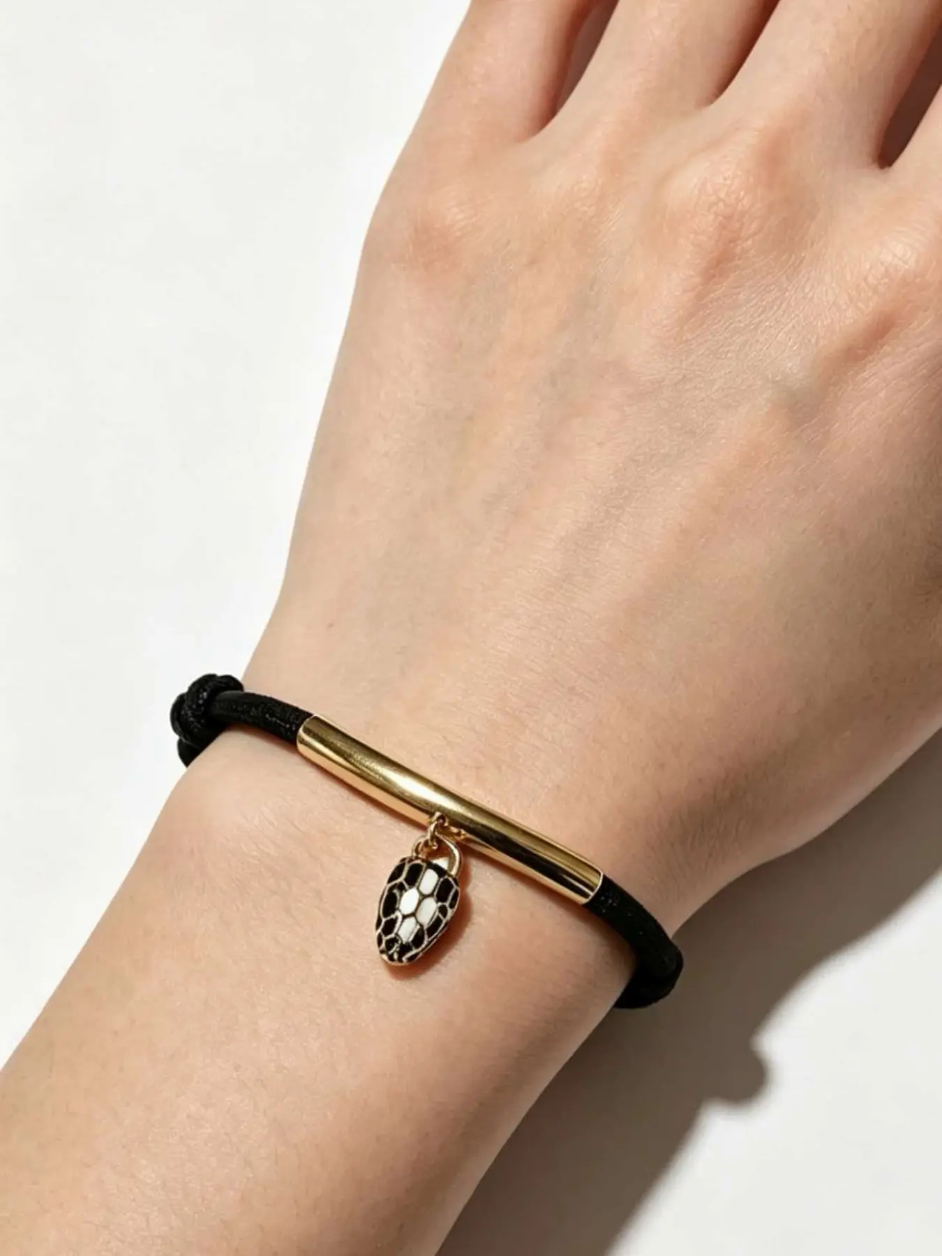 Elegant Handmade Snake Head Bracelet, Unisex Casual Jewelry, Intricate Braided Design, Perfect Gift for Him & Her