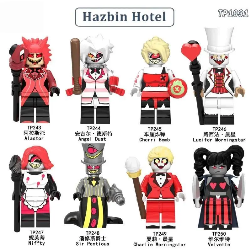 2026 new hot item In Stock Hazbin el Angel Lucifer Cherri Animation Mini‌ Action Figure Creative Ornament Toys Tp1031 Model Friend Boys Gift