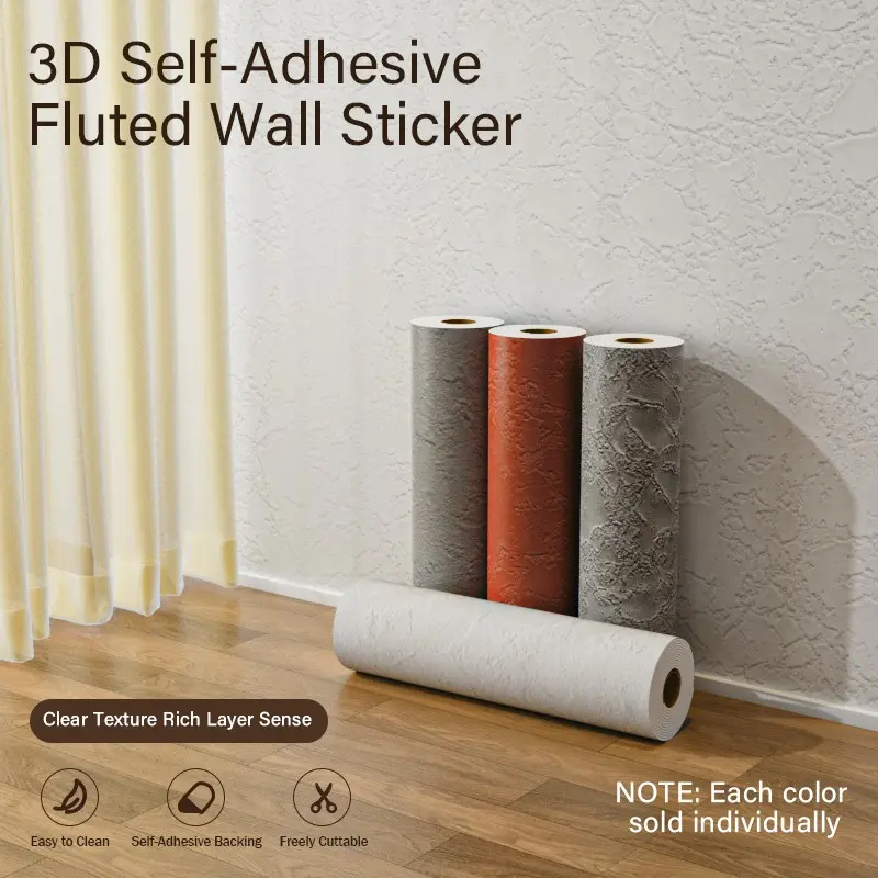 1 Roll Soft Magnetic 3D Self-Adhesive Wall Sticker, Thick, Dirt-Resistant, Easy to Clean, Free Cut, Living Room Bedroom Background Decor