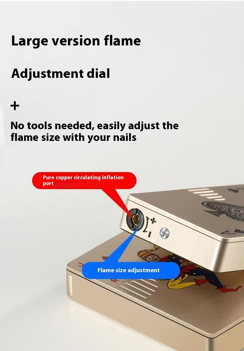 Unique Poker Card Design Lighter – No Butane, Pure Style