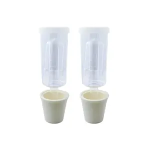 3-Piece Airlock Set for Fermentation (Set of 2) | Includes Transparent Airlocks and Drilled Rubber Stoppers – Hydrolocks for Fermenting Beer, Wine, Mead, and More | Fits Carboys & Fermenters