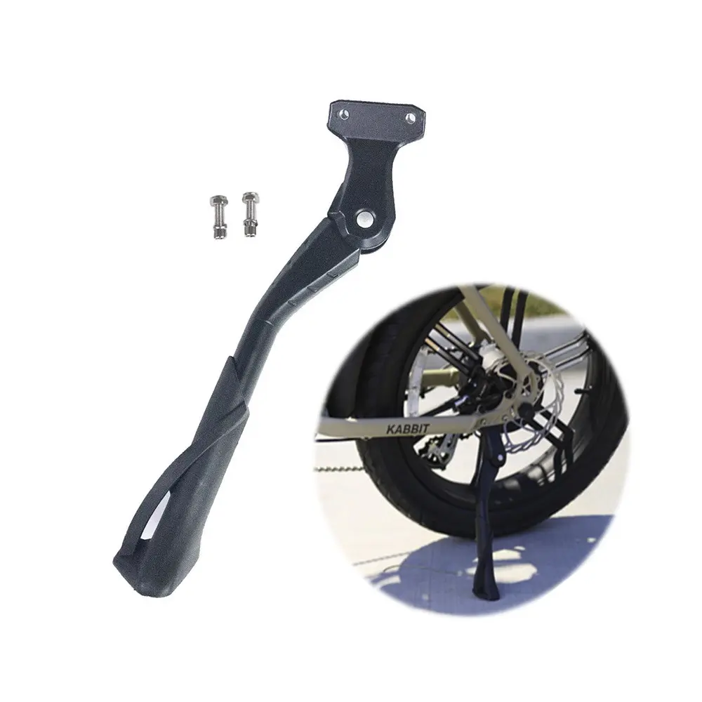 Bike Kickstand Aluminium Alloy Adjustable (10.5" – 12.5") Bicycle Kickstand suitable Rear Side Bicycle Kickstand Fit for 20" 24" 26" Bike and Electric Bike