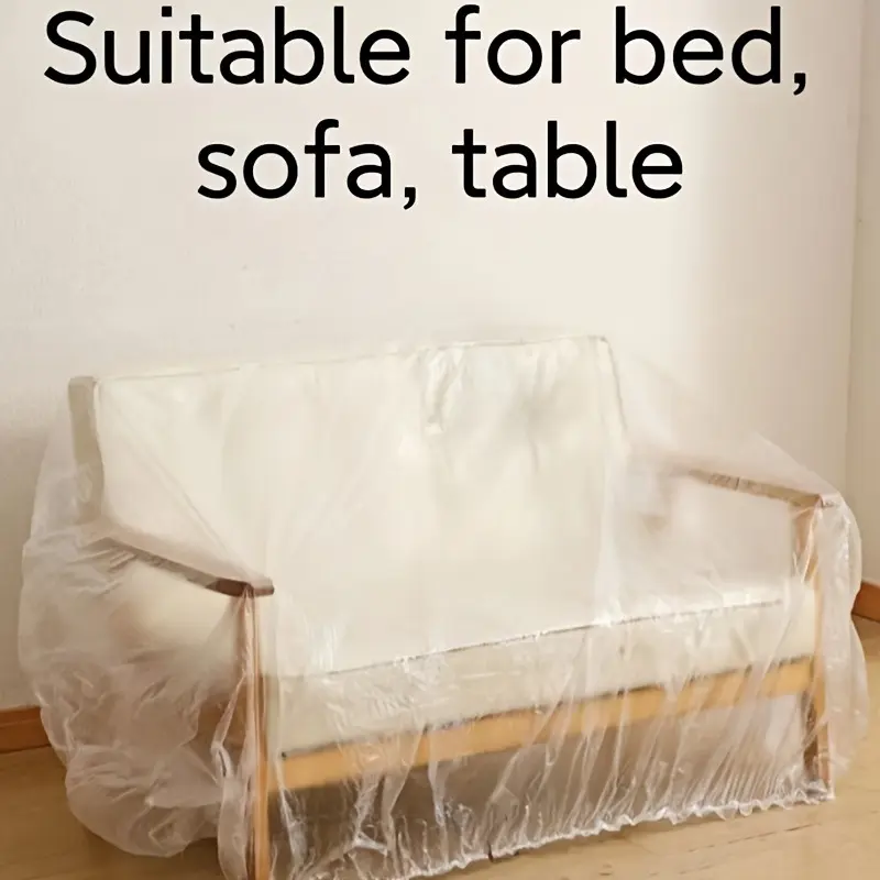 Suitable for Furniture and Appliance Dust Covers - High Quality Transparent Plastic Protective Covers, Suitable for Sofas, Air Conditioners, TVs, Refrigerators, Etc. - Ideal for Both Home and Outdoor Use