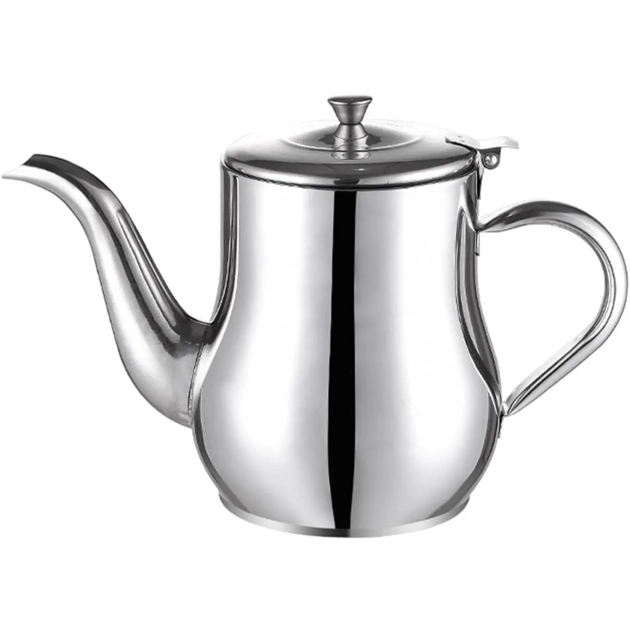 Stainless Steel Oil Filter Pot with Mesh,Kitchen  Container with Handle and Long Narrow Spout for Precision Pouring for Storing Frying and Cooking (SIZE:24oz)