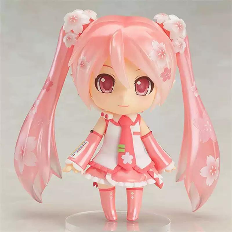 Hatsune Miku Animation Game Peripheral Toys Sakura Snow Miku Anime Action Movable Model Figures Collection NTR