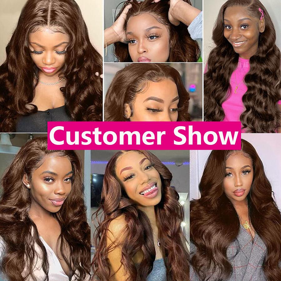 Bling Hair Chocolate Brown 13X6 13x4 Straight Lace Front Human Hair Wigs For Women PrePlucked With Baby Hair Brazilian Remy Hair #TikTokShopHolidayHaul