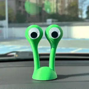 Cute Wiggly Snail Eyes Car Decor, 3D Rotatable Googly Eye Ornament Universal Auto Interior & Exterior Accessory for Home and Car Decor,Car Roof, Mirror Trunk & Dashboard, Funny Car Sticker Decal