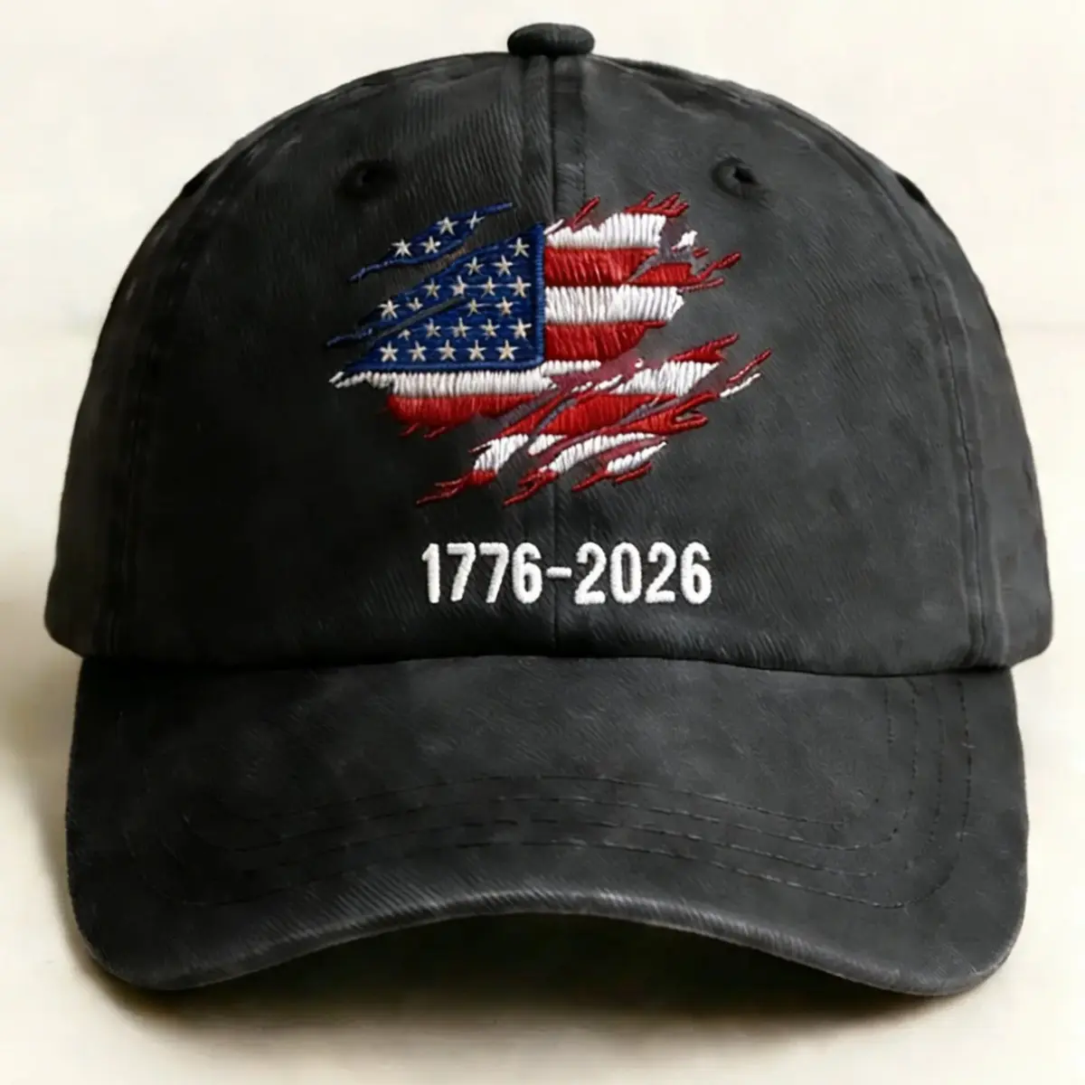 2026 USA 250th Anniversary Hat Patriotic American Flag Embroidered Baseball Cap, Vintage Distressed Stars and Stripes Eagle Style Adjustable Dad Hat, Independence Day Memorial Holiday Gift for Men Women, Fourth of July Outdoor Casual Trucker hat Cap  Gift