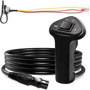 12V 500A 12000Lb Winch Hand-Wired Remote Controller Kit Set, with Control Socket Assembly for UTV/ATV Winch Control Box