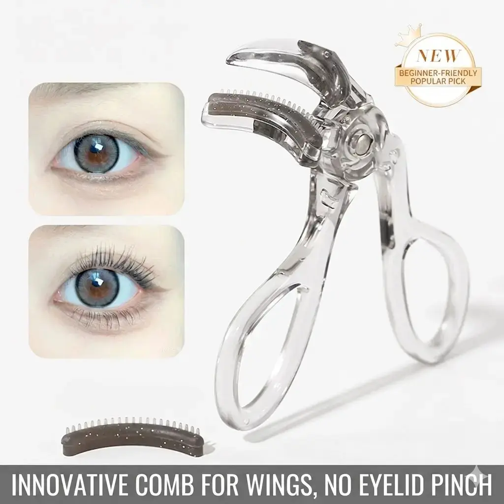 Lash Genius Wide-Angle Curler with Comb - Perfectly Curls Every Lash WITHOUT the Pinch!