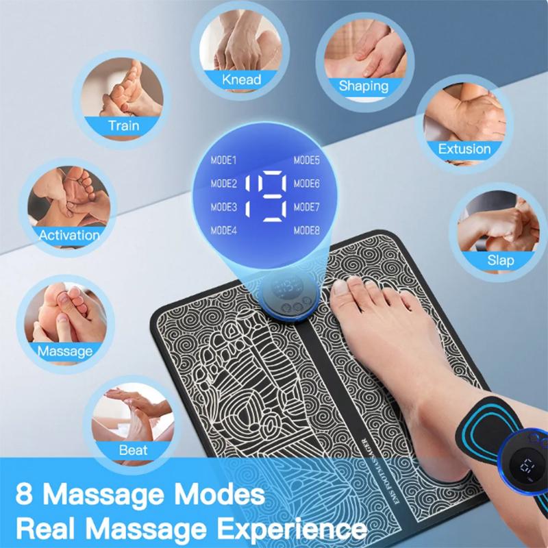Electric Foot Massager Pad Muscle Massage Relaxation Trainer For Massage Fitness Outdoor Sport Home Family Relax