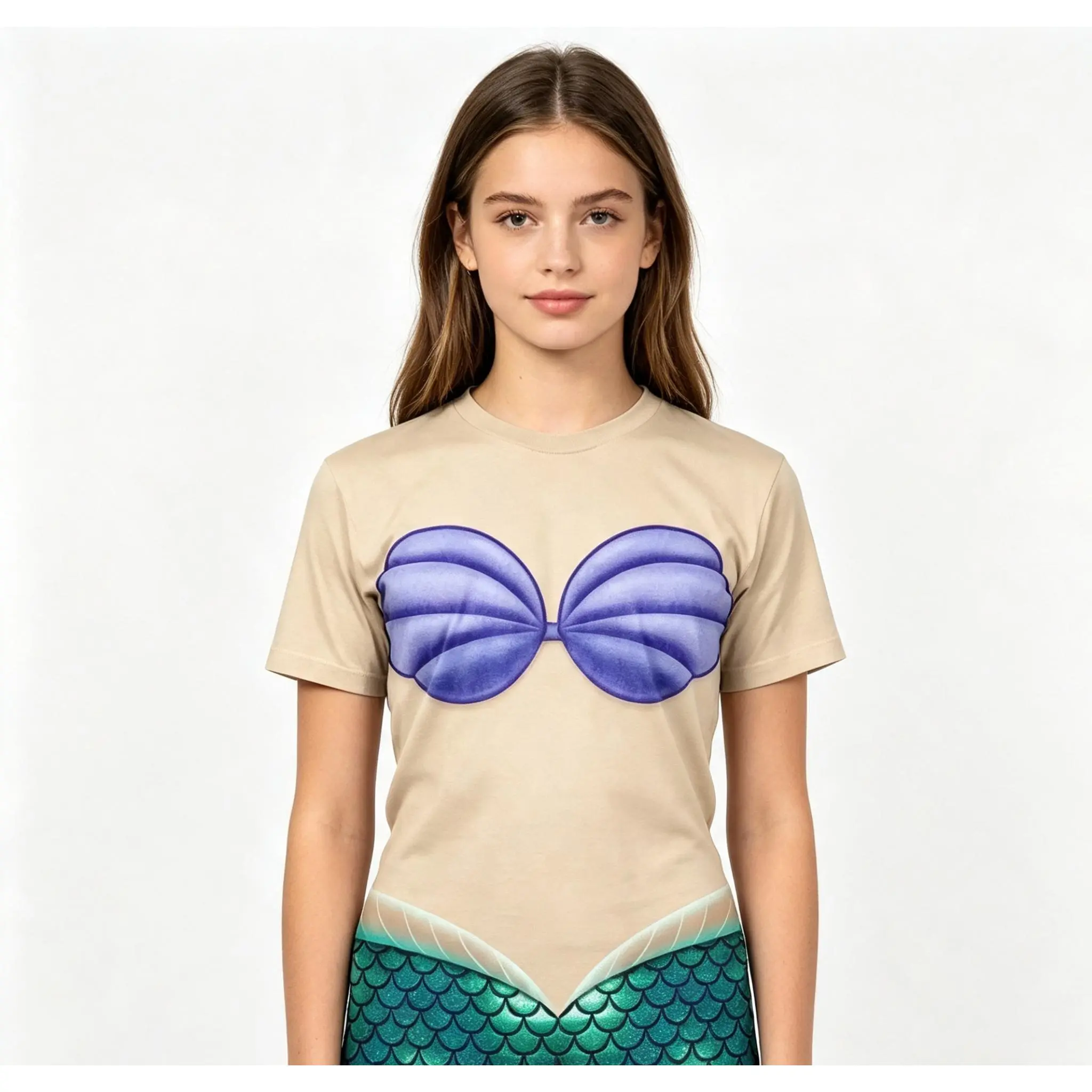Eye-Catching 3D Seashell Ocean Design Halloween Tee, Soft Breathable Unisex Costume Shirt, Wonderful Halloween Gift For Family And Friends # TikTokMadeMeBuyIt # HalloweenTee # OceanHalloweenCostume # Unisex Shirt # HalloweenGift