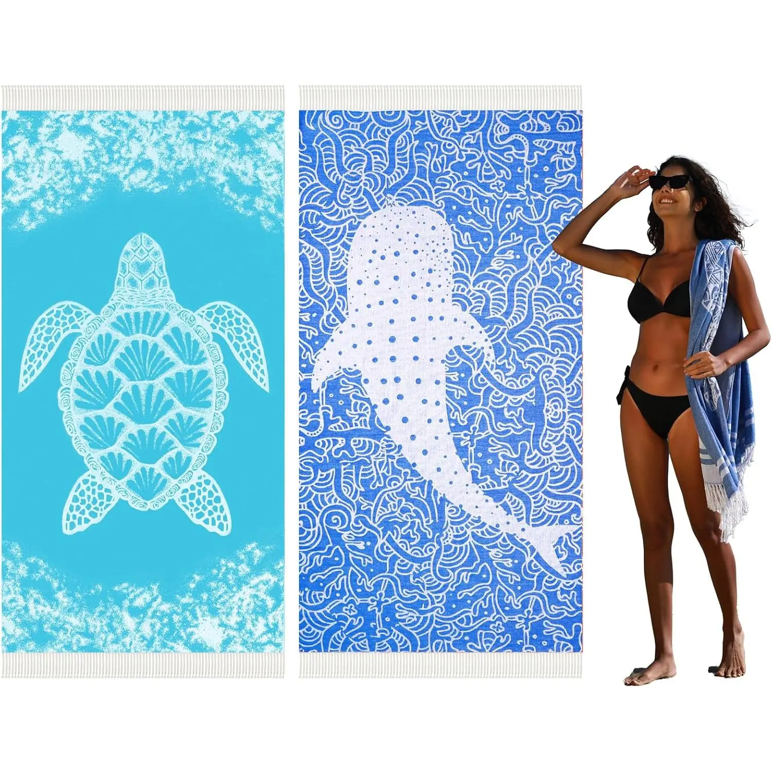 Thin Turkish Beach Towel Quick Dry Absorbent Cotton Lightweight Bath Pool Towels Extra Large Oversized Sand Free Beach Stuff Cloud Adults Gift