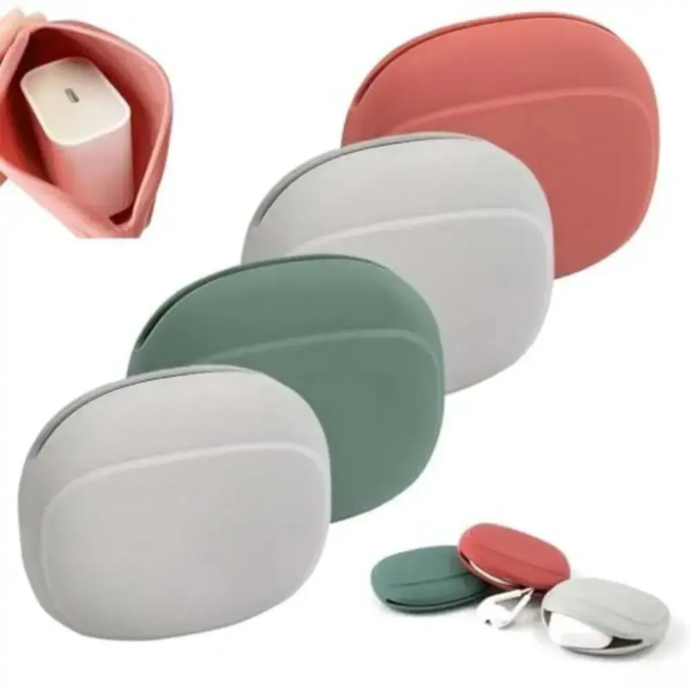2026 New 4PC Headphone Storage Boxes, Portable Cases for Over-Ear & In-Ear Earphones, Cable Organizer for Travel & Office Use, Headset, Protection, Tangle-Free
