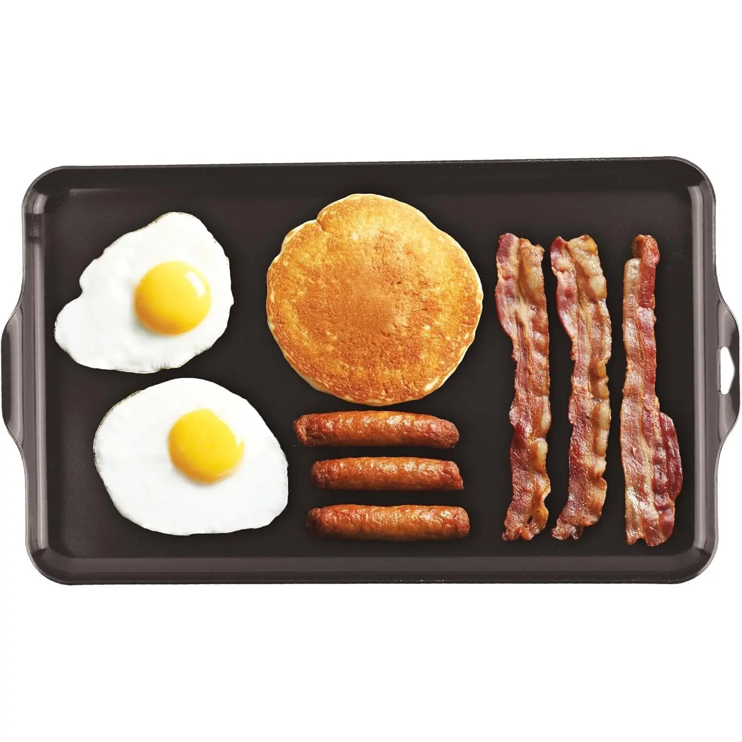 Camp Griddle, Lightweight Aluminum, 16.5 x 10" size, PFAS-Free and Non-Stick Ceramic Coating Cooking Surface for Two Burner Stoves, Ideal for Camping and Outdoor Cooking
