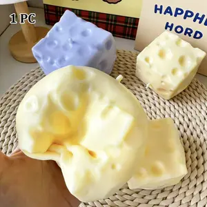 Aesthetic Stress Relief Toy, Cheese Squeeze Moldable Slow Rebound Toy, Fun & Relaxing Sensory Toy for Kids & Adults, Desktop Stress Reliever