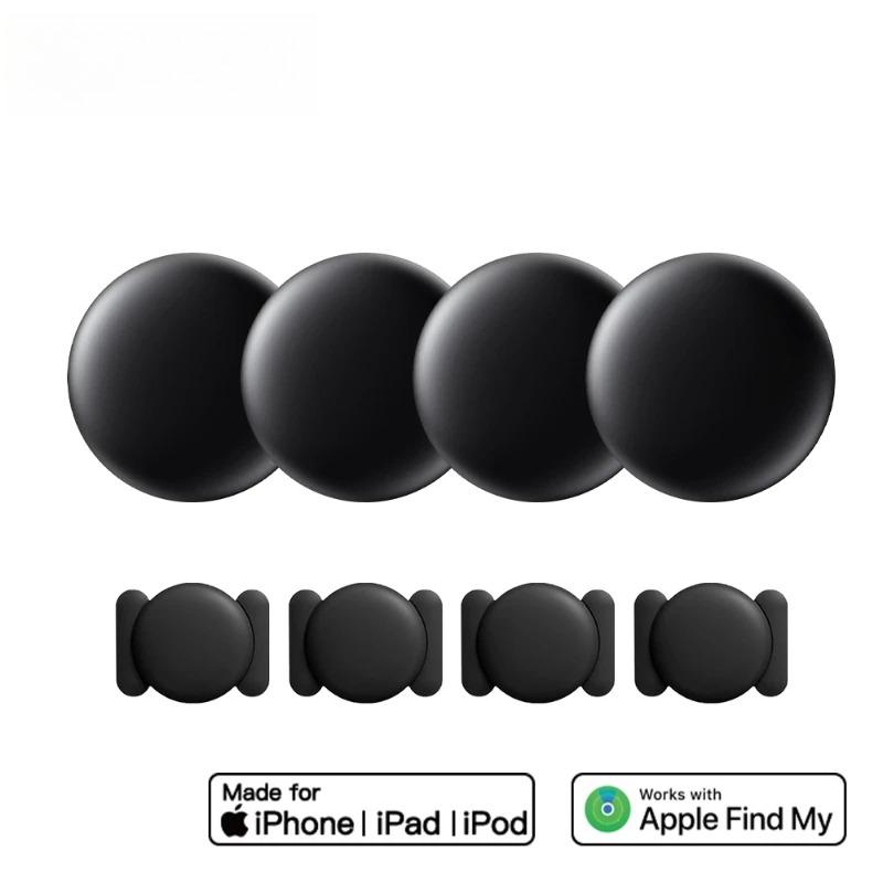 4Pack GPS Tracker Strong Magnetic Car Vehicle Tracking Anti-loss Positioning Device Car Locator work with Apple Find My APP Portable Tracker Anti-Loss Locator prevents localizador location wallet
